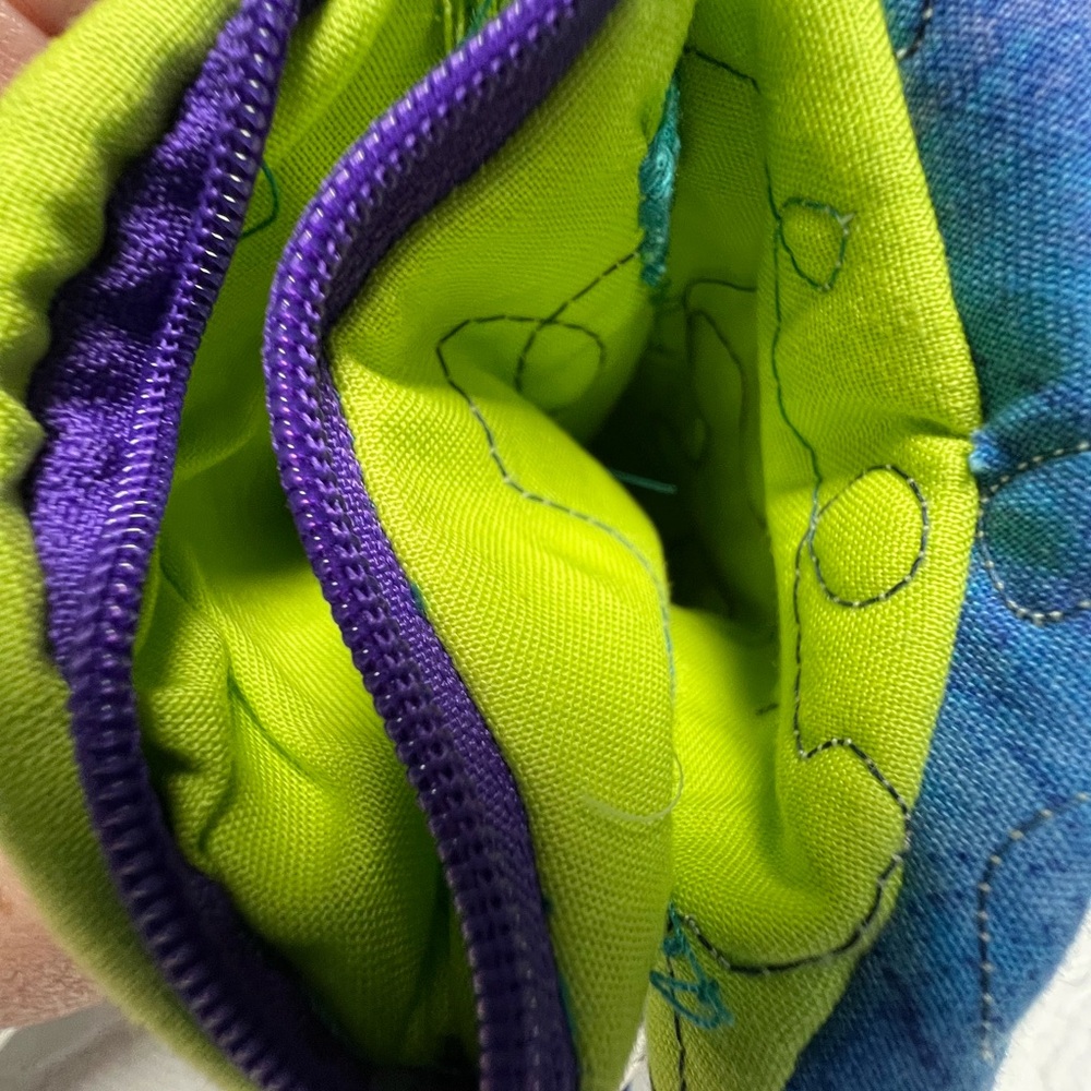 Handmade, mini, very colorful, crossbody bag. - Picture 11 of 13
